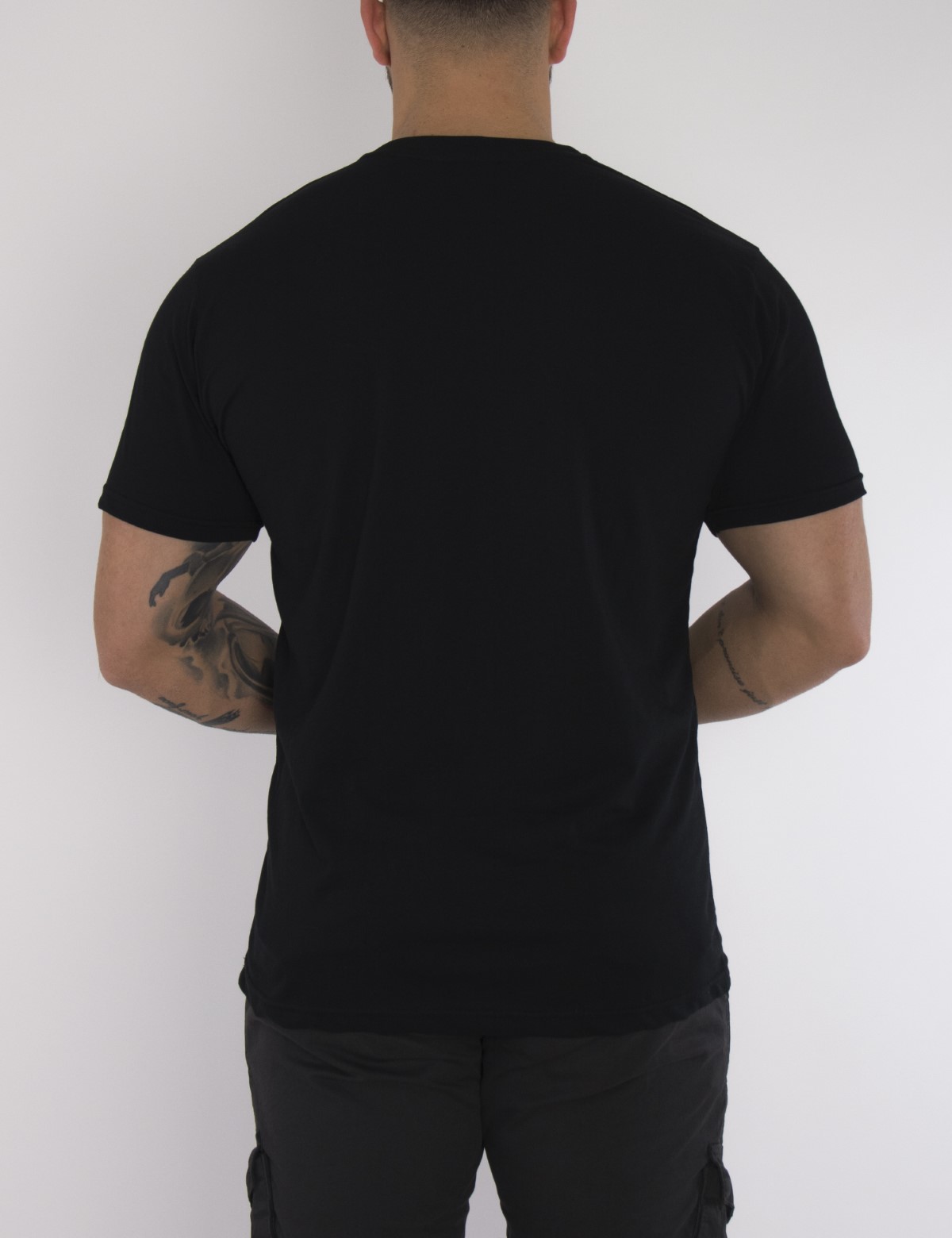 Everbest ανδρικό μαύρο Plus Size T-shirt 2328000 φωτογραφία